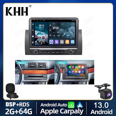 9'' For BMW E38 E39 E53 X5 Android 13 Carplay Car Stereo GPS Navi Radio 2G+64GB