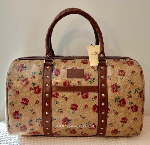 Patricia Nash Milano Reisetasche Leder Western Spitzenmuster Weekender Neu mit Etikett