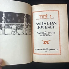 AN INDIAN JOURNEY, by Waldemar Bonsels - 1928 - 1st edition - art deco style