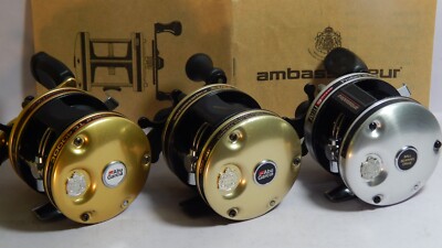 Vintage 80/90s' ABU Garcia Ambassadeur 4000 series reels in G/S/K