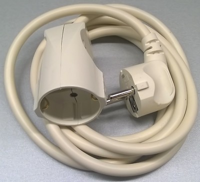 SCHUKO-VERLÄNGERUNG VERLÄNGERUNGSKABEL 1m bis 25m WEISS KABEL--SONDERPREISE  !!1
