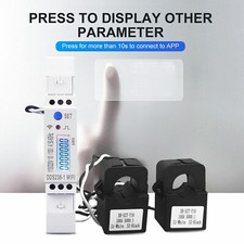 Monitor de consumo de energía WIFI 2 fases 3 cables kWh vatímetro medidor de energía inteligente