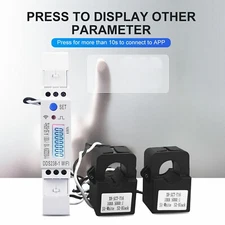 2Phase 3wires WIFI Power Consumption Monitor kWh Wattmeter Smart Energy Meter