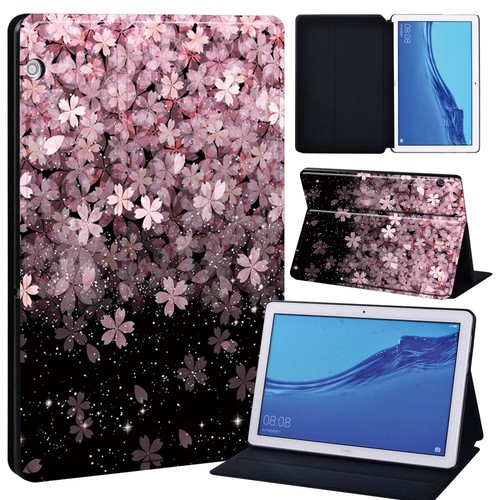 Printed Leather Stand Cover Case For Huawei MediaPad T5 10.1"/T3 /M5 Lite New - Afbeelding 26 van 28