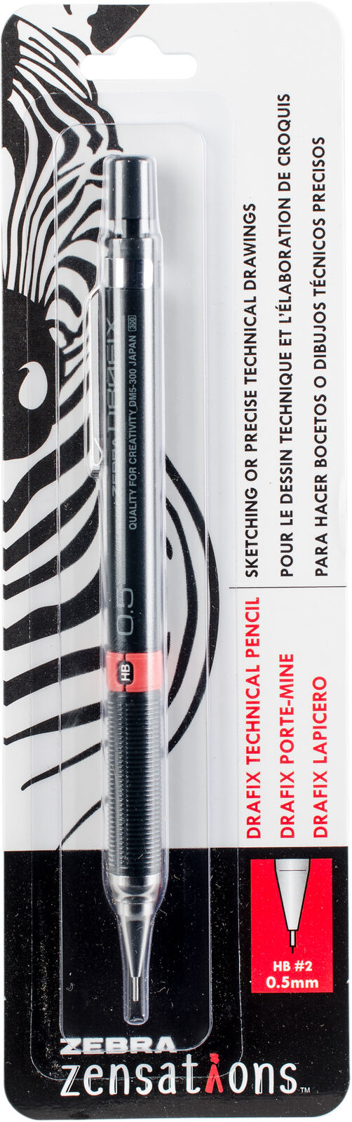 Zebra Zensations Drafix Technical Mechanical #2 Pencil-0.5mm