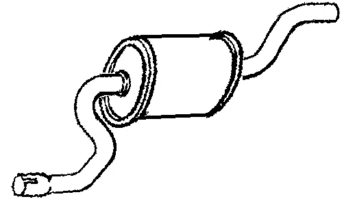 FORD FIESTA V (JH_, JD_) ST150 2004-2008 Exhaust Centre Silencer