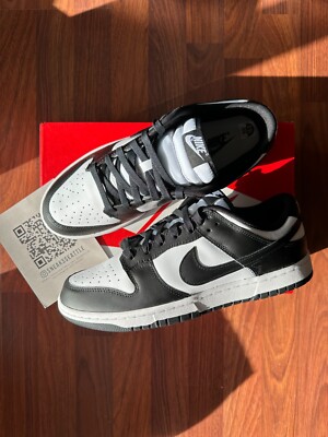 10.5M - [NEW] Men\'s Nike Dunk Low Retro Shoes Black DD1391-100 Nike Dunk Low Retro Shoes White Black DD1391-100 Men main image 3