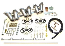 Genuine Weber Triumph TR6, 3 x DCOE Inlet Manifold & linkage kit