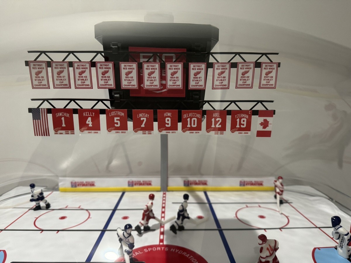 Detroit Red Wings CHEXX Mini Stanley Cup & Retired Banners + 2