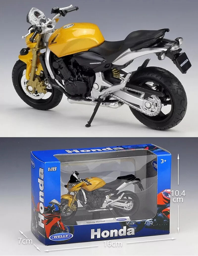 Welly 1/18 HONDA Hornet Motorcycle Model Diecast Racing Bike TOY