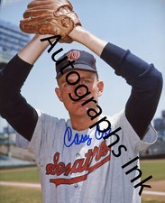 Casey Cox Autographed 8x10 Washington Senators 1 Topps Vault