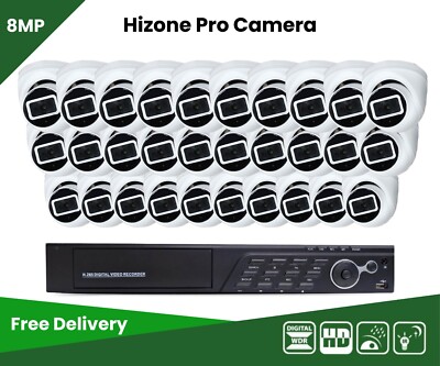 Überwachungskamerasystem FULL HD 4K DVR Festplatte Outdoor Zuhause/Büro Sicherheitsset UK