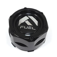 Fuel Gloss Black Center Hub Cap 4-1/2"OD 2-5/8"H Snap-In Closed-End 1003-45B