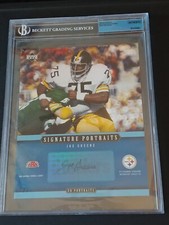 Beckett 2005 Upper Deck 8x10 Portraits Auto Joe Greene Steelers NFL HOF *RaRe*