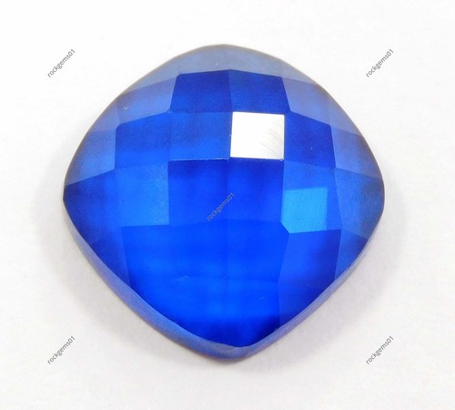 9 Ct Natural Extremely Blue Tanzanite Square Carving CERTIFIED Loose Gemstone - Picture 2 of 5