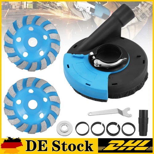 2x Diamantschleiftopf 125 Premium Estrichbeton + Absaughaube für. Winkelschleife