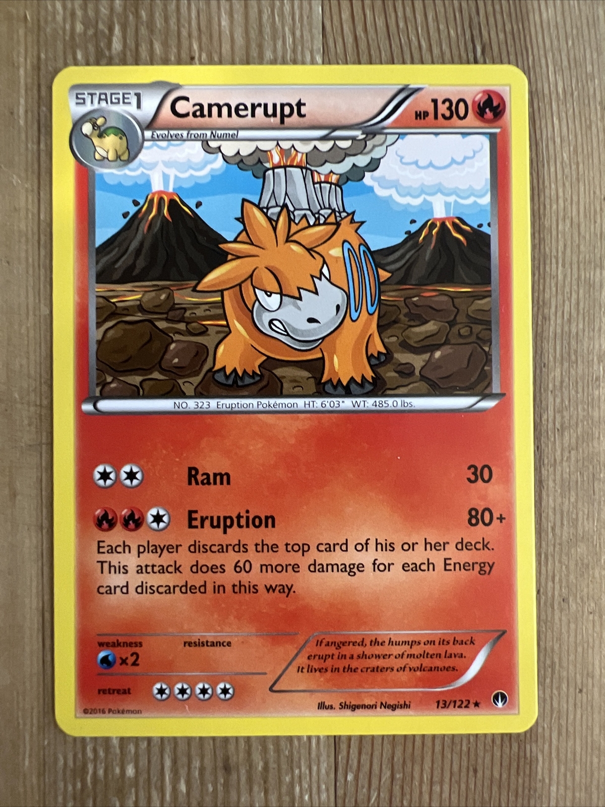 Camerupt - 13/122 - Rare NM, English Pokemon BREAKPoint