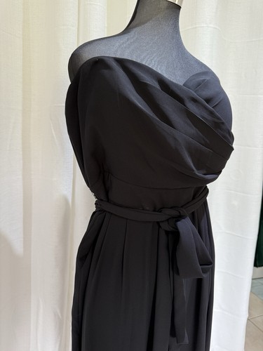 Womens Portmans Black Strapless Pantsuit Jumpsuit Evening Formal Size 16 - Picture 3 of 15