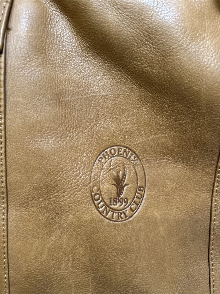 Genuine Soft Leather Large Travel Duffel Bag Luggage Tan Brown 12x20 eBay