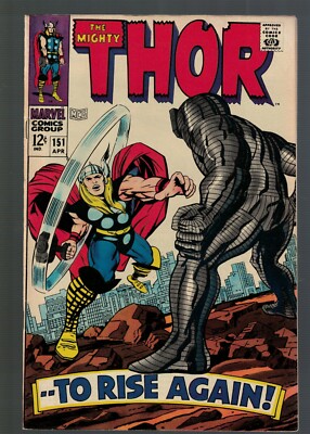 Marvel comics Thor 151 VFN 8.0 1968 Avengers Destroyer appearance glossy