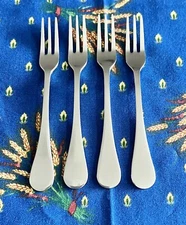 CAMBRIDGE Stainless Flatware Glossy Set of 4 Seafood Forks