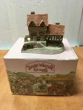 Vintage David Winter  Market Street Cottage 1980 Village Piece Hand Painted