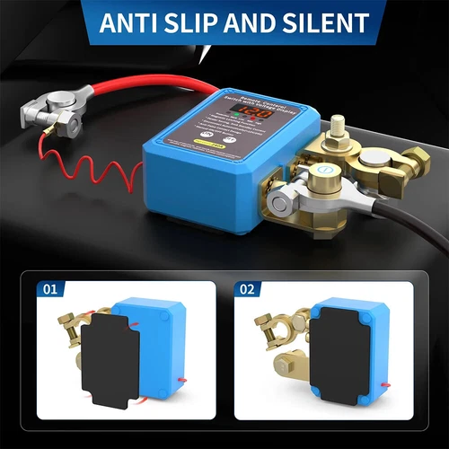 Dual Remote Car Battery Disconnect Relay Master Kill Cut-off Switch with Display - Picture 5 of 8