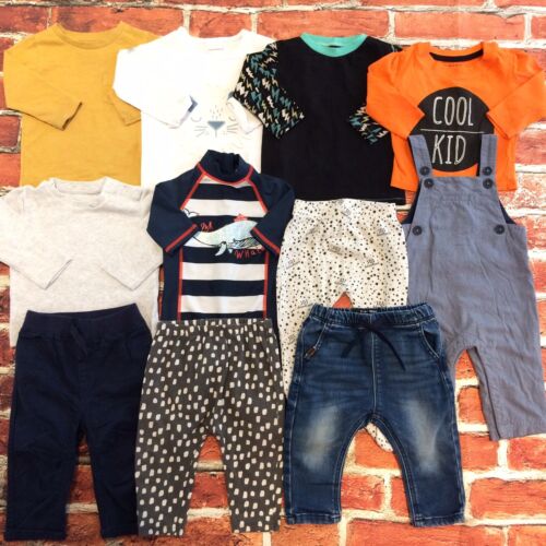 Baby Boys 6-9 Months Clothes Bundle T-shirts Jeans Swimwear M&S TU George etc - Afbeelding 1 van 12