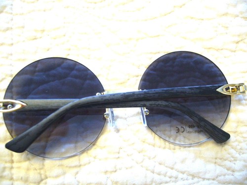 Gafas de sol Ozzy Osbourne más grandes 2 1/4" sin montura clásicas redondas estilo tonos O27661 - Imagen 10 de 12