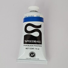 SPEEDBALL ART PRODUCTS 3502 WATER SOLUBLE BLOCK PRINTING INK BLUE 75cc