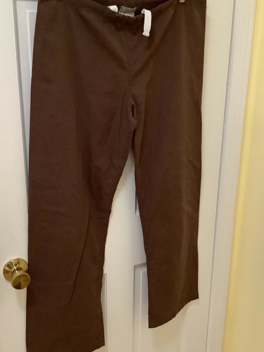 Women's Medical Scrub Set, Bambi Top S, Matching Urbane Pant S Brown Multi Color - Picture 9 of 12