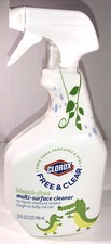 Clorox Free Clear Multi-Surface Cleaner Spray Bleach Free 1 ea 32 Oz Blt-NEW