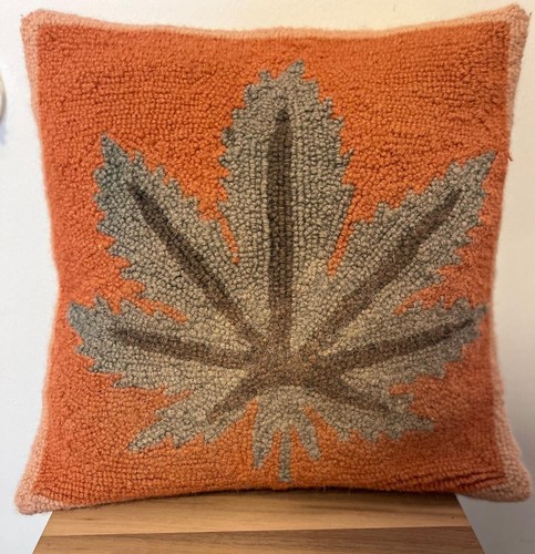 Mary Jane Hook Throw Pillow Marijuana Weed Leaf Peking Handicraft 30JBL10C16SQ - Picture 2 of 8