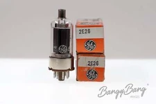 2 Vintage General Electric 2E26 VHF Transmitting Beam Tetrode Audio Vacuum Tube
