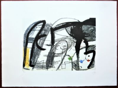 JOAN MIRO  große, limitierte Lithografie 78 x 57cm, nummeriert 31/150, SPANDEM