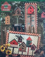 Backyard Birdhouses Pieced Applique Wall Quilt Hanging Pattern Debbie Mumm Uncut