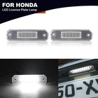 2x License Plate LED Lights Lamps Assembly For Civic 92-00 Hatchback Coupe 92-95
