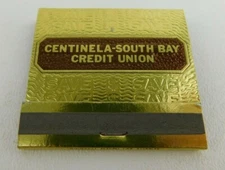 Centinela South Bay Credit Union Full Unstruck Vintage Matchbook Ad