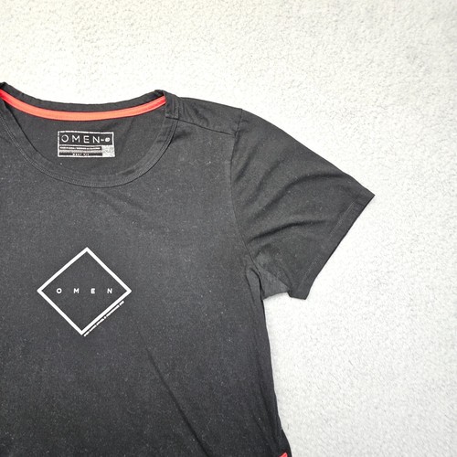 HP Omen Shirt Womens Medium Black Short Sleeve Tee Gaming - Picture 3 of 17