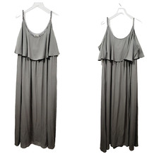 Show Me Your Mumu Caitlin Maxi Dress Bridesmaid Soft Charcoal Crisp Plus Size 3X