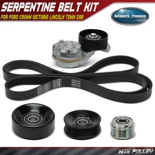 5x Serpentine Belt Drive Component Kit for Ford Crown Victoria Lincoln Town Car