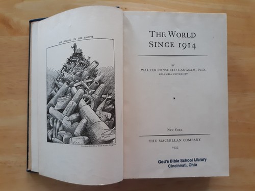 DIE WELT SEIT 1914 von Walter Consuelo Langsam, Ph. D. ~ 1933 ~ Erstausgabe - Bild 9 von 23