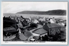 Wales Postcard Y Gegin Fawr and Village Aberdaron c1930's Tuck Art RPPC Photo