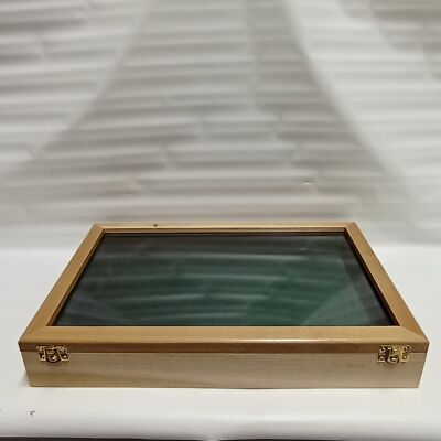 Vitrine Aus Holz Und Glas Für Fossilien, Messer Oder Anderes Nützliche Höhe...