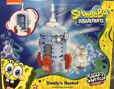 SpongeBob SquarePants Block Construction Build Set Sandy s Sandys Rocket Ship