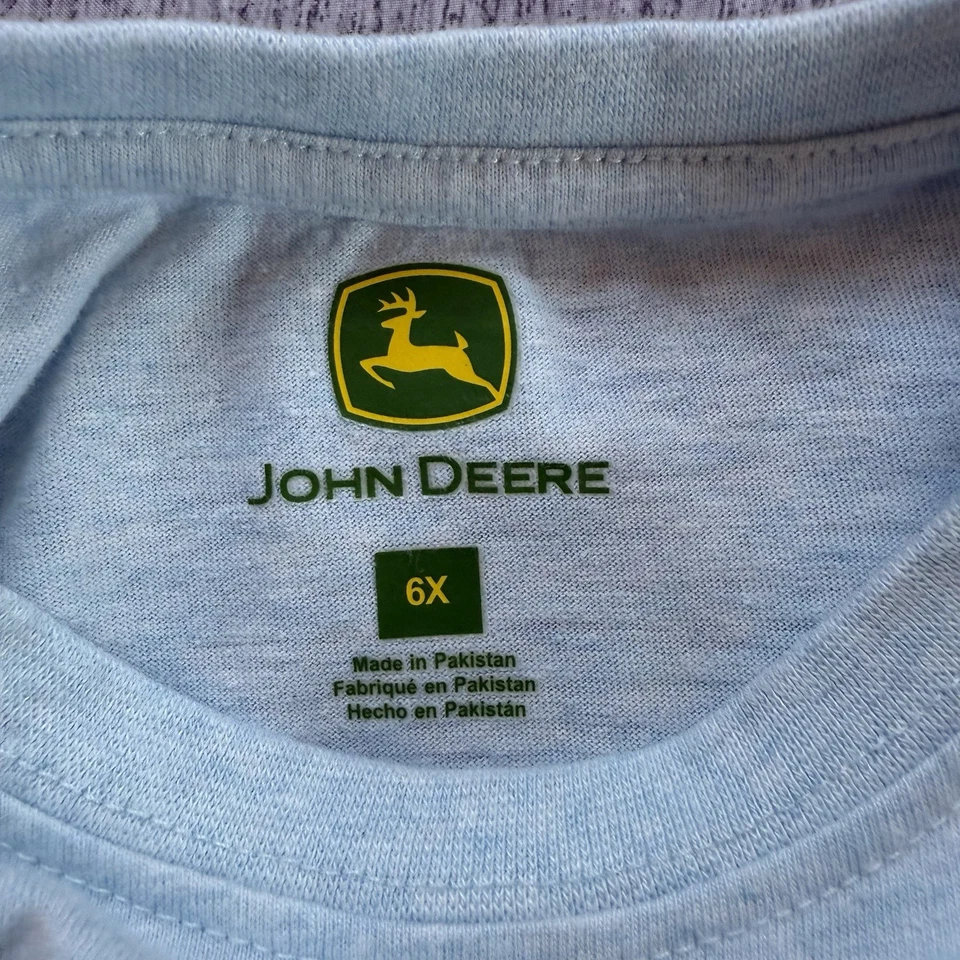 John Deere Girls Watering Can Gardening Long-Sleeve Shirt 6X - Image 4 of 4