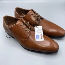 Perry Ellis Portfolio Leather Dress Shoes Brown Size Men’s 9 NEW!!