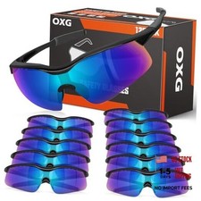 Safety Glasses for Men Women, Impact  Scratch Resistant ANSI Z87.1 Green