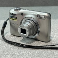 Nikon COOLPIX A10 16.1MP 5x Zoom Silver Compact Digital Camera - Fully Tested