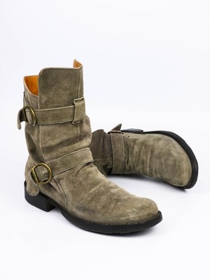 Fiorentini + Baker 713 Eternity Suede Biker Boots EU 40 UK 7 US 8 26 cm